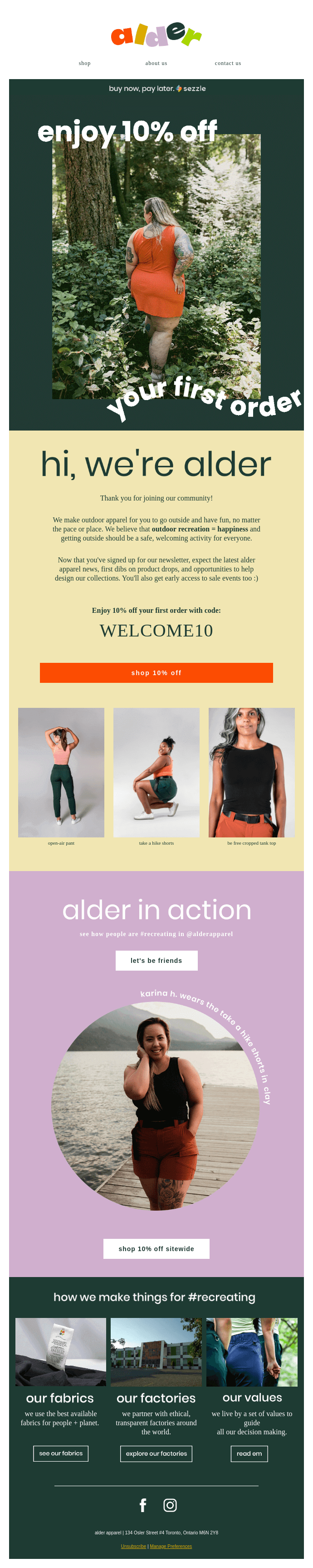 #1 Example of Personalized Welcome Flow Email 