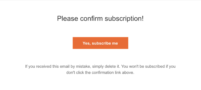 Double-Opt-In Email Example
