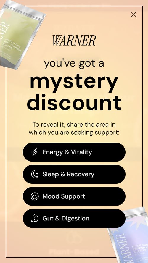 Gamified mystery discount popup