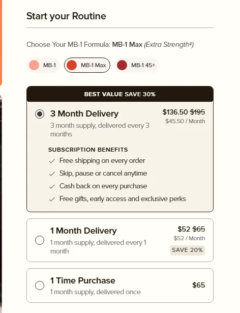 Arrae subscription buy box, US storefront, captured 2026-09-13