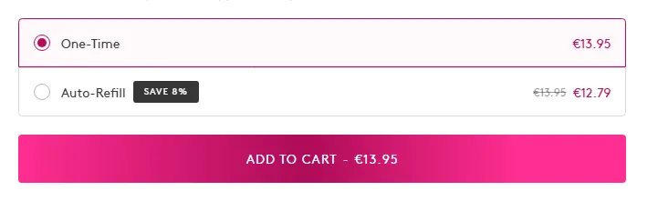 Athena Club subscription buy box, EU storefront, captured 2026-09-13