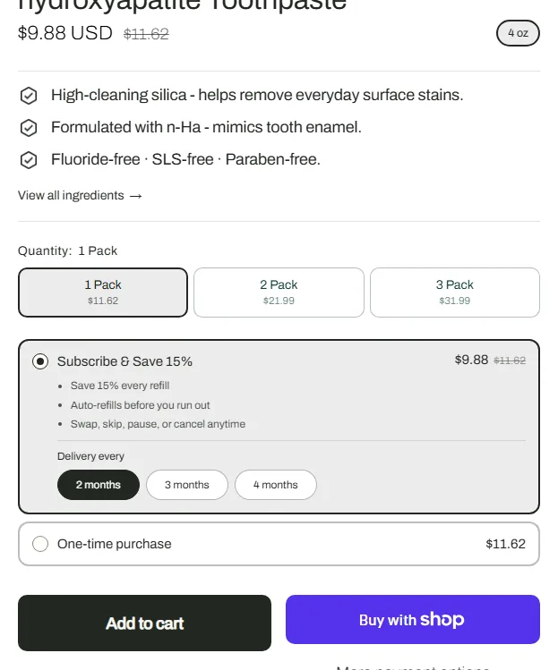 Boka subscription buy box, US storefront, captured 2026-10-05