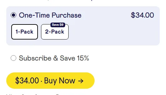 Finn subscription buy box, US storefront, captured 2026-09-13