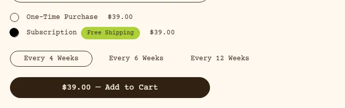 Golde subscription buy box, US storefront, captured 2026-09-13