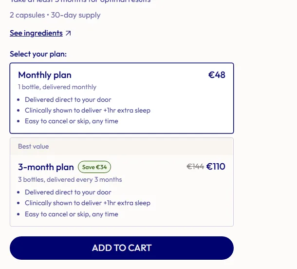 Heights subscription buy box, EU storefront, captured 2026-09-13