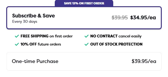Javvy Coffee (Javy Coffee) subscription buy box, US storefront, captured 2026-09-13
