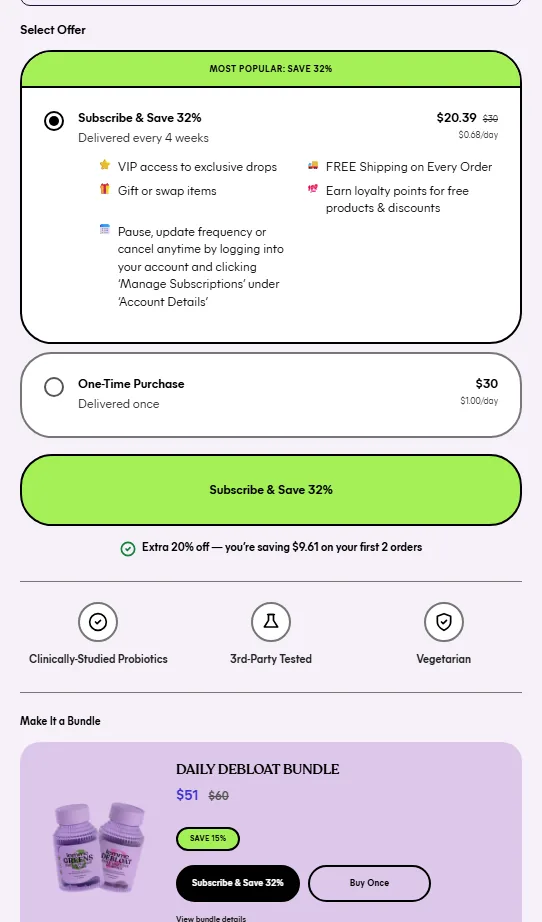 Lemme subscription buy box, US storefront, captured 2026-09-13