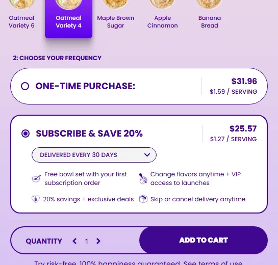 Magic Spoon subscription buy box, US storefront, captured 2026-09-13