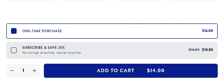 Native subscription buy box, US storefront, captured 2026-09-13