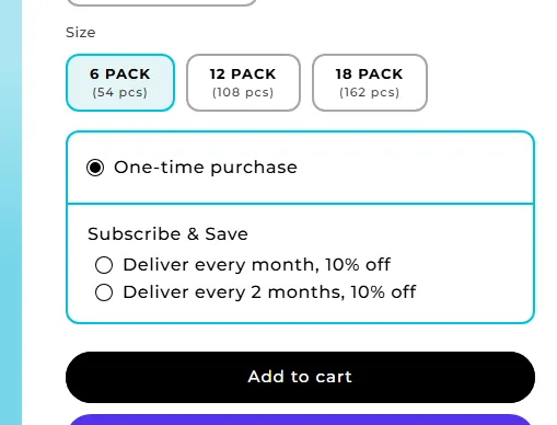 Neuro subscription buy box, EU storefront, captured 2026-09-13