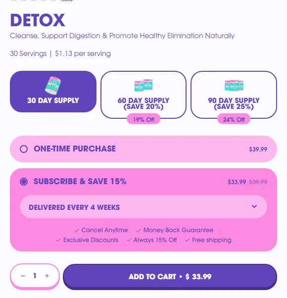 Obvi subscription buy box, US storefront, captured 2026-09-13