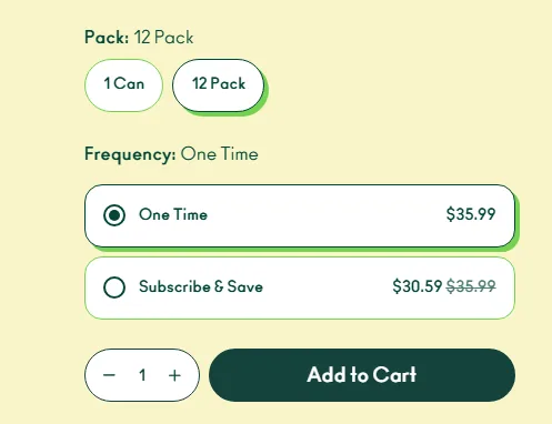 OLIPOP subscription buy box, US storefront, captured 2026-09-13