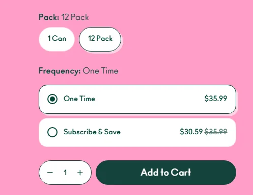 OLIPOP subscription buy box, US storefront, captured 2026-10-05