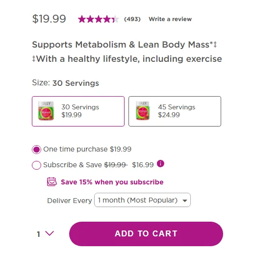 OLLY subscription buy box, US storefront, captured 2026-09-13