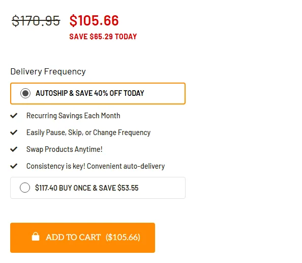 Organifi subscription buy box, US storefront, captured 2026-09-13