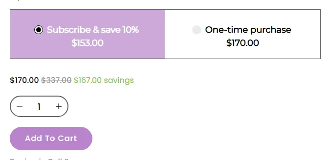 Ovaterra subscription buy box, US storefront, captured 2026-10-10