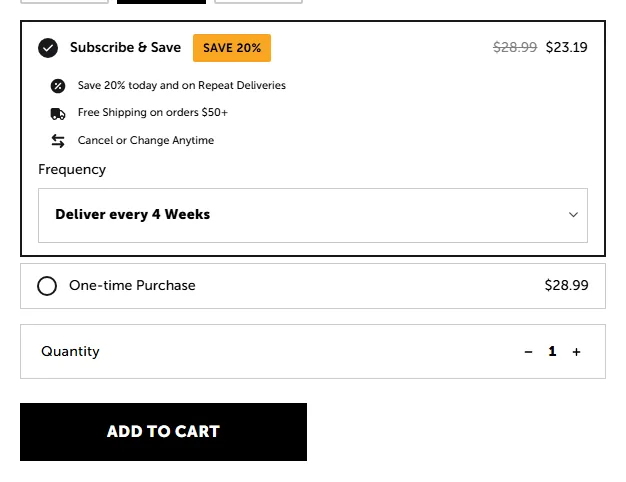 Pet Honesty subscription buy box, US storefront, captured 2026-09-13