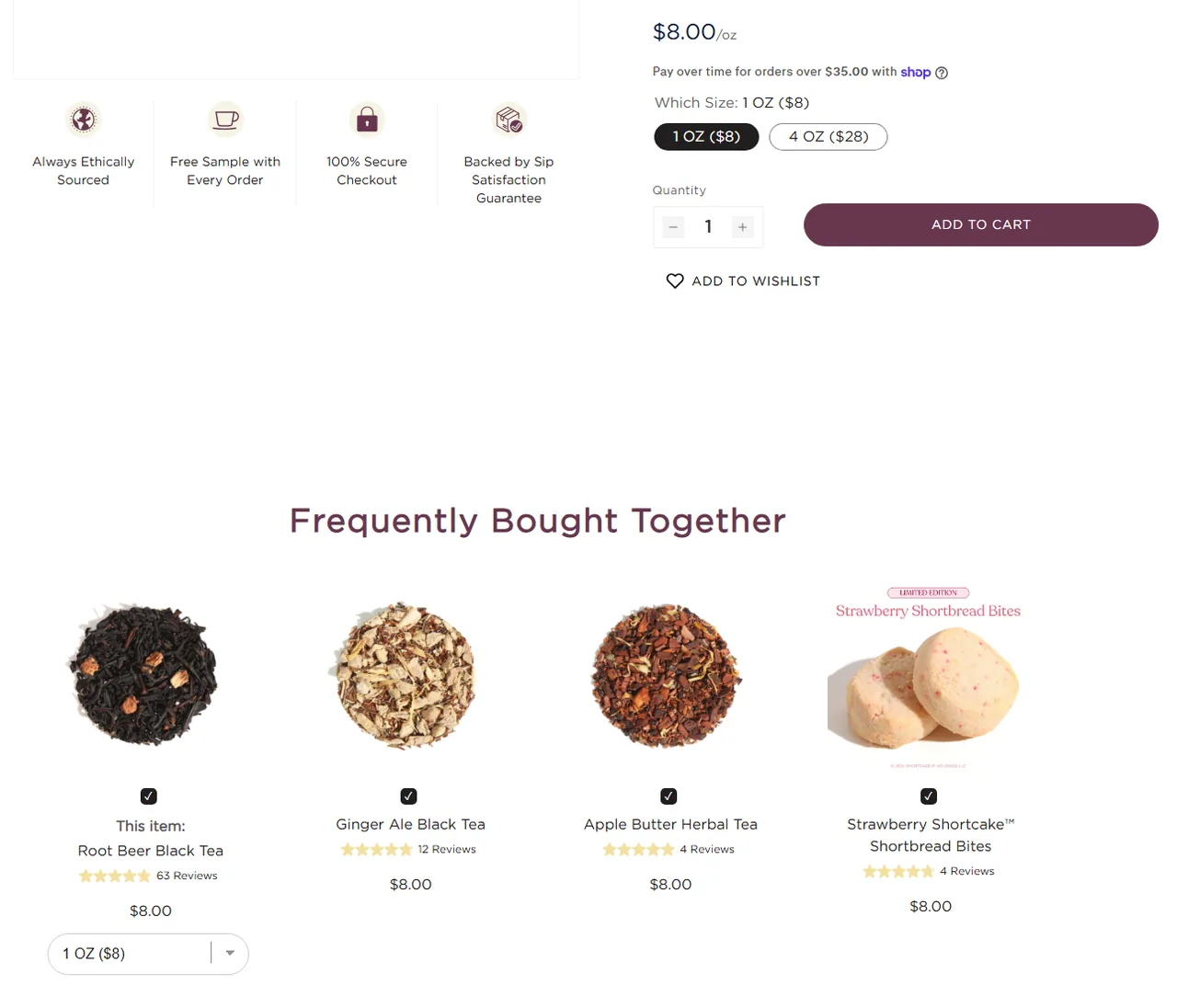 Plum Deluxe subscription buy box, US storefront, captured 2026-09-13