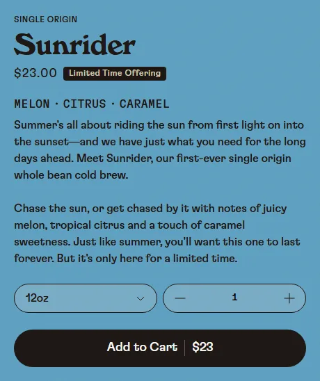Stumptown Coffee Roasters subscription buy box, US storefront, captured 2026-09-13