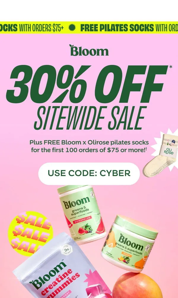Bloom Nutrition email: 🖤 BLACK FRIDAY DEALS ARE LIVE 🖤