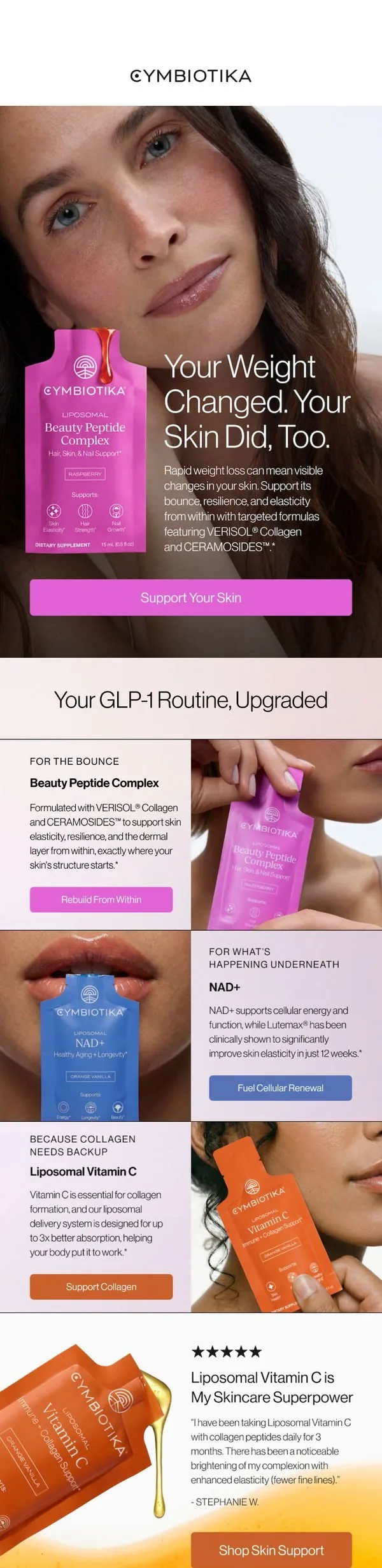Cymbiotika email: The GLP-1 side effect no one talks about