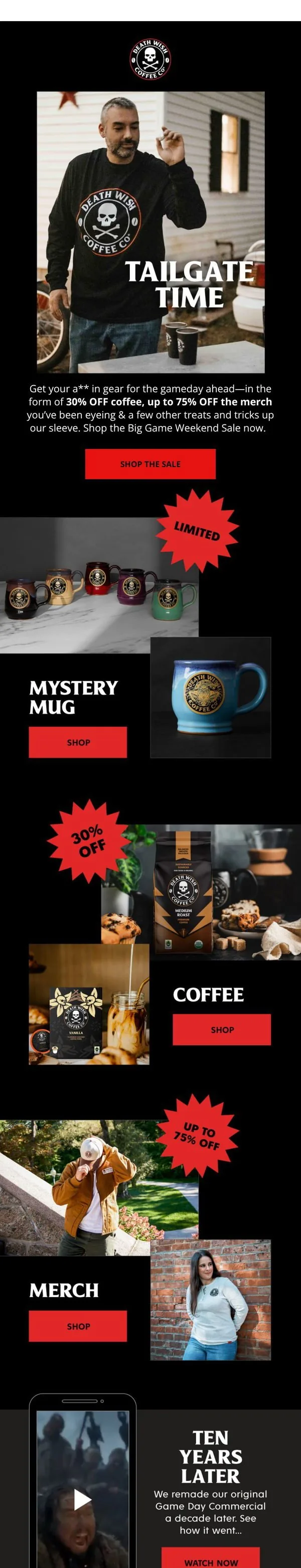 Death Wish Coffee email: But Are You ACTUALLY Ready