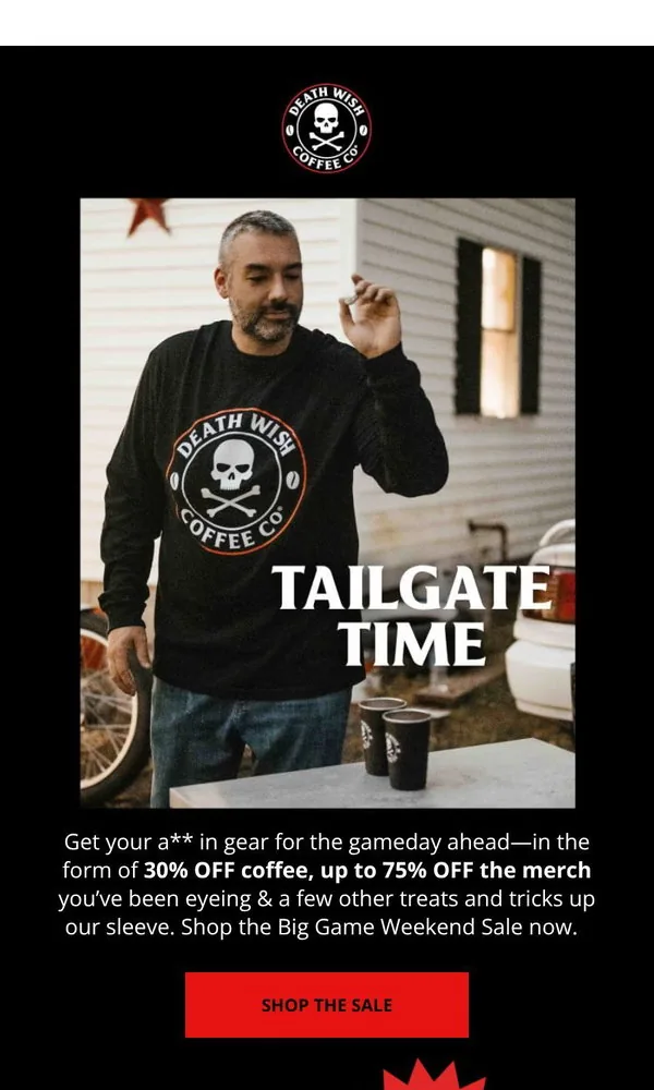 Death Wish Coffee email: But Are You ACTUALLY Ready