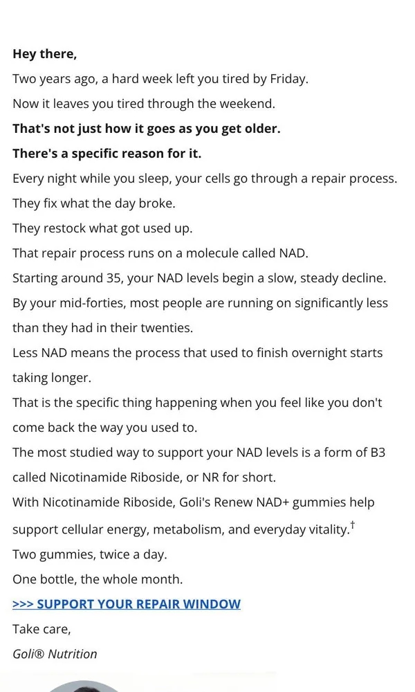 Goli email: the reason it takes longer than it used to