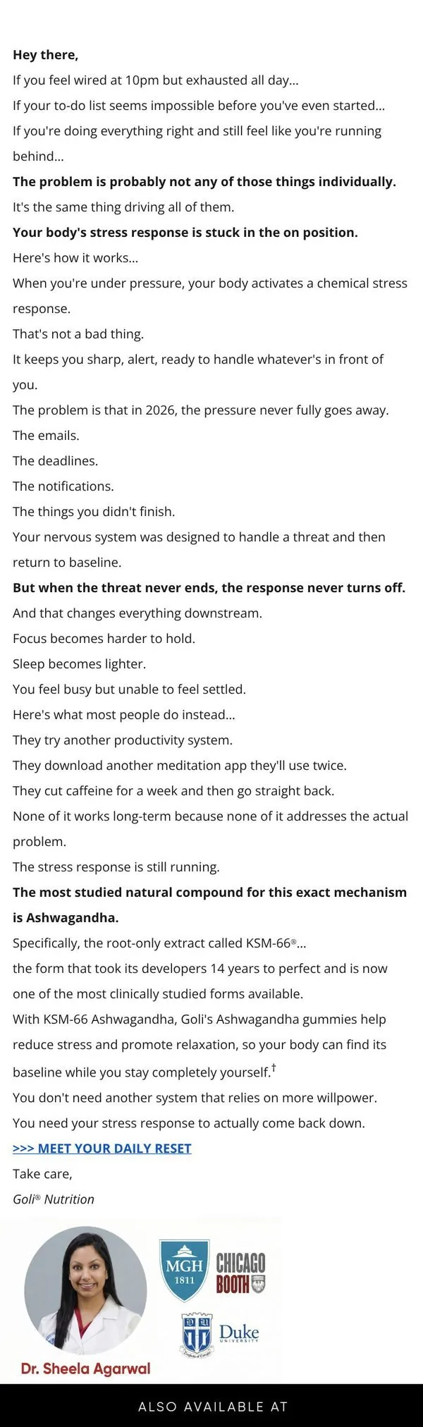 Goli email: everything feels harder than it should