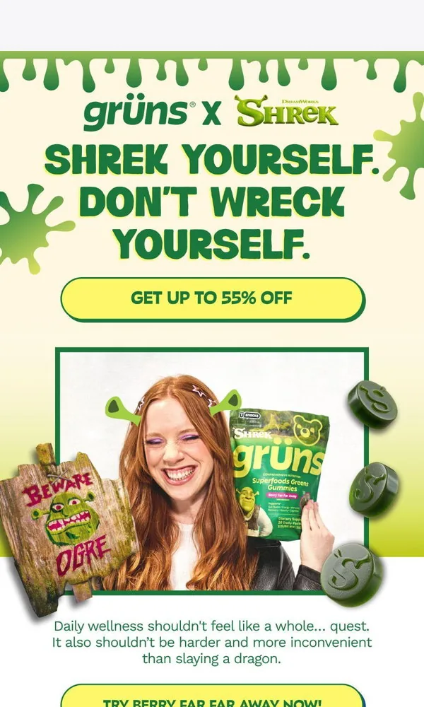 Grüns email: Healthily ever after