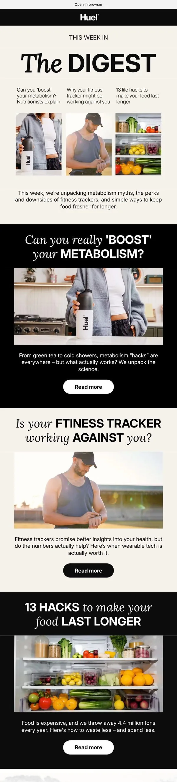 Huel email: Can you really 'boost' your metabolism?