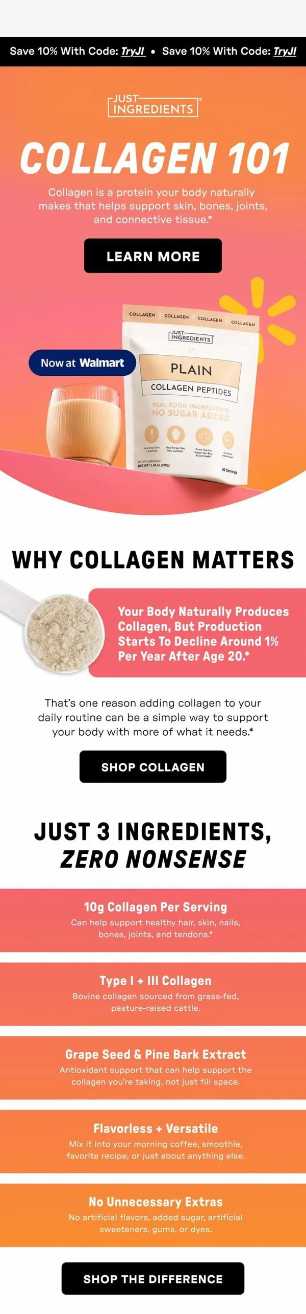 Just Ingredients email: Your Collagen Questions, Answered