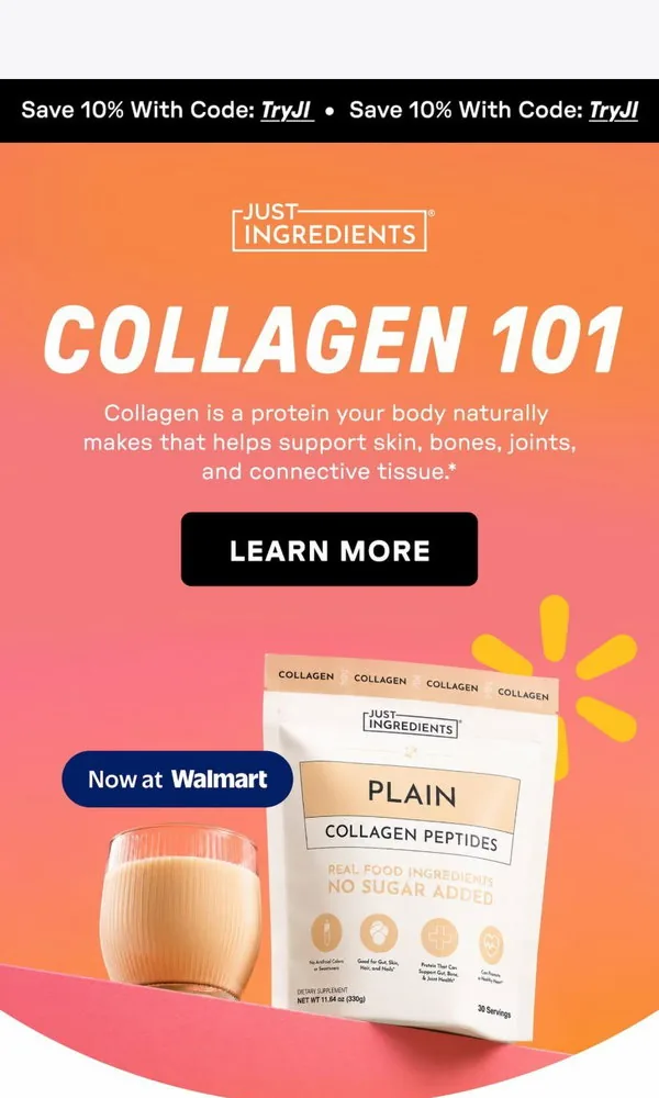 Just Ingredients email: Your Collagen Questions, Answered