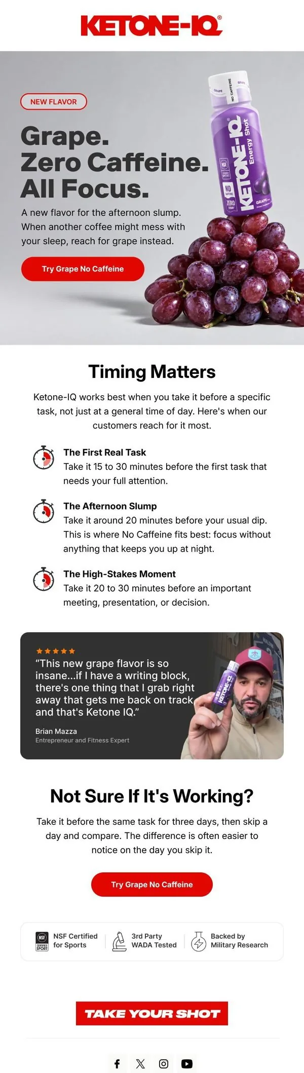 Ketone-IQ email: Your 3pm Has a New Flavor
