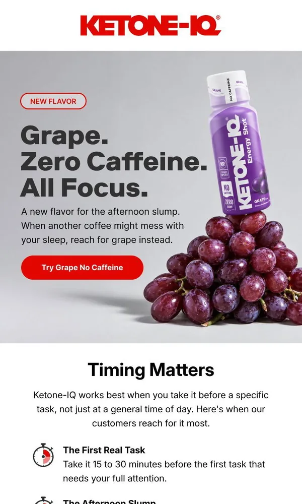 Ketone-IQ email: Your 3pm Has a New Flavor