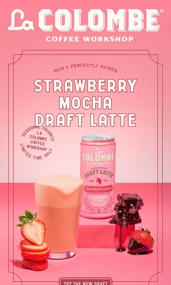 La Colombe email: Where Strawberry Meets Mocha🍓🍫