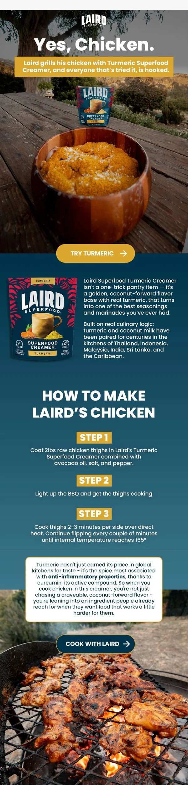 Laird Superfood email: Chicken?