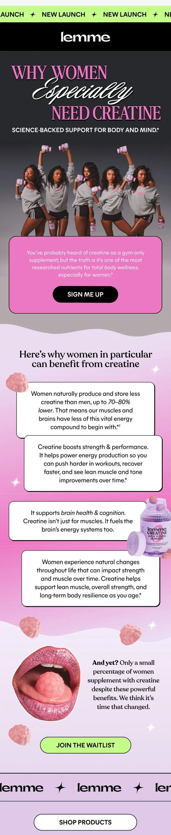 Lemme email: What Creatine Can Do for Women