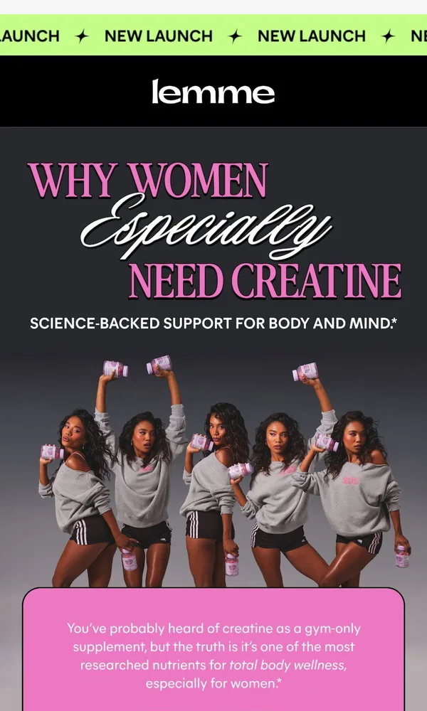 Lemme email: What Creatine Can Do for Women