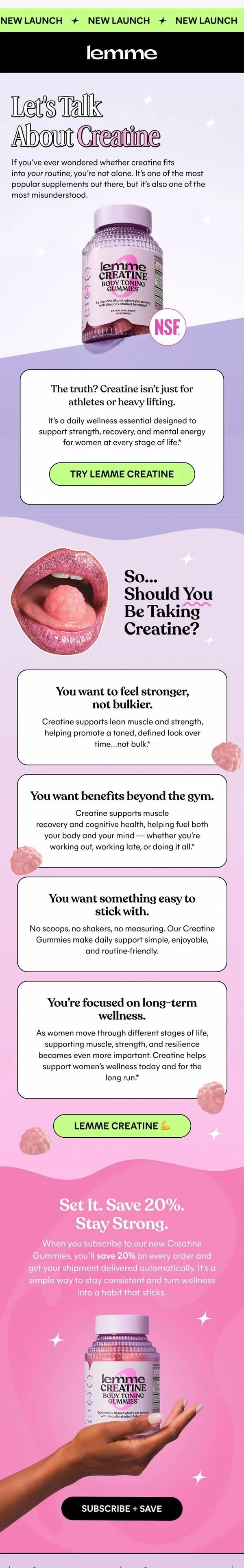 Lemme email: Not sure if you need creatine? 🤷‍♀️