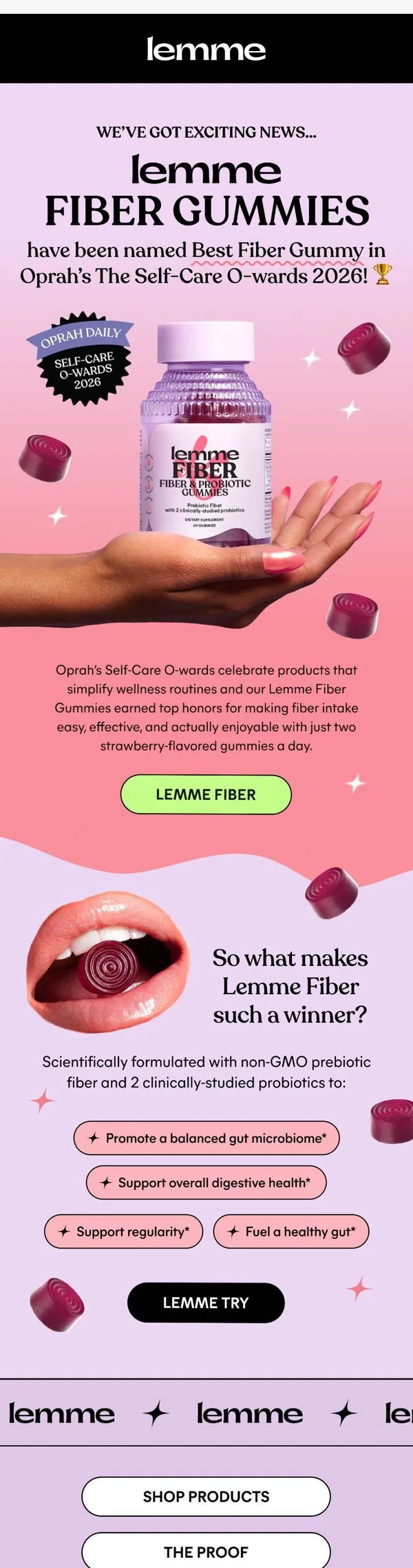 Lemme email: We’re Oprah Approved 🏆