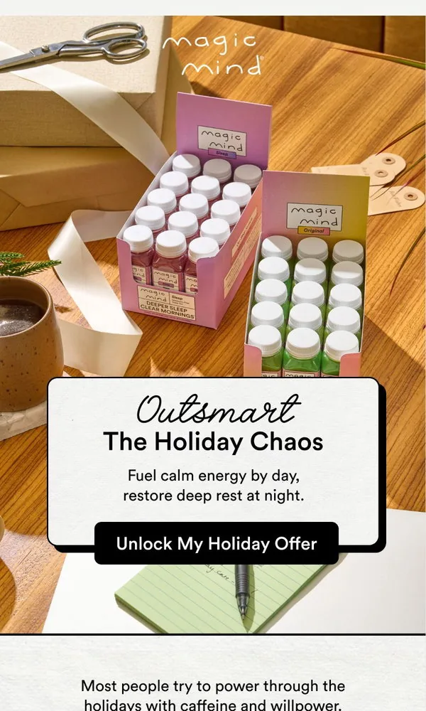 Magic Mind email: Our biggest Black Friday sale is here
