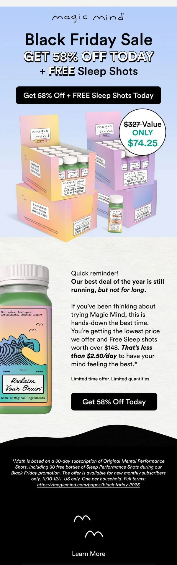 Magic Mind email: Black Friday Event Still On!