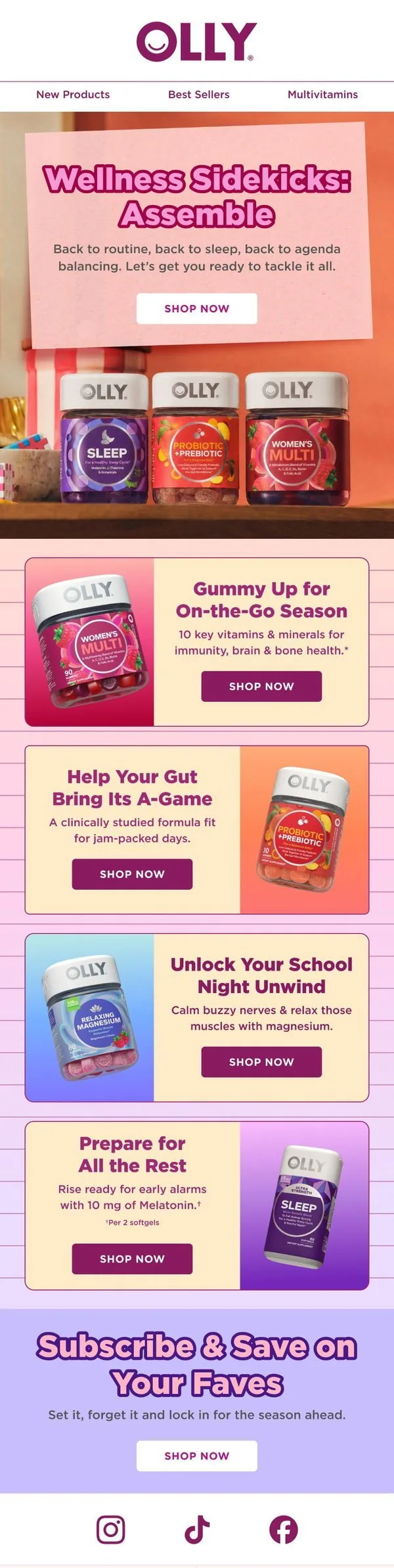 OLLY email: Back to (Routine) Szn