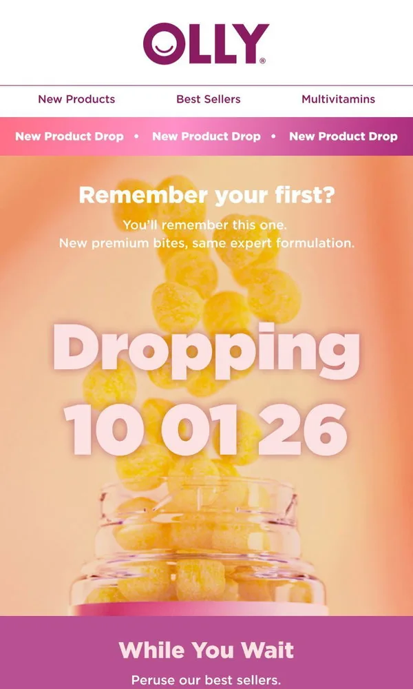 OLLY email: Not, Not a Soft Launch