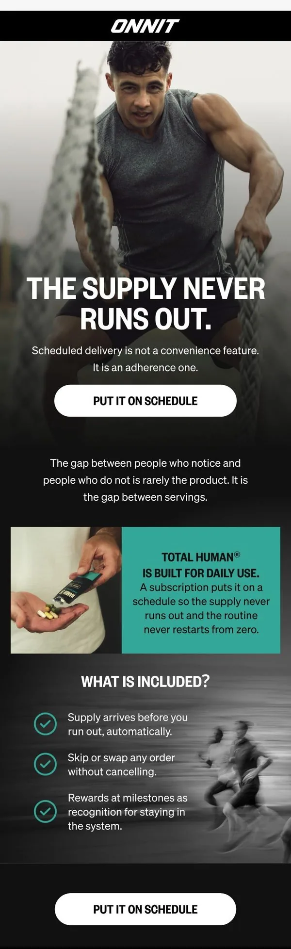 Onnit email: The Difference Is Not The Serving