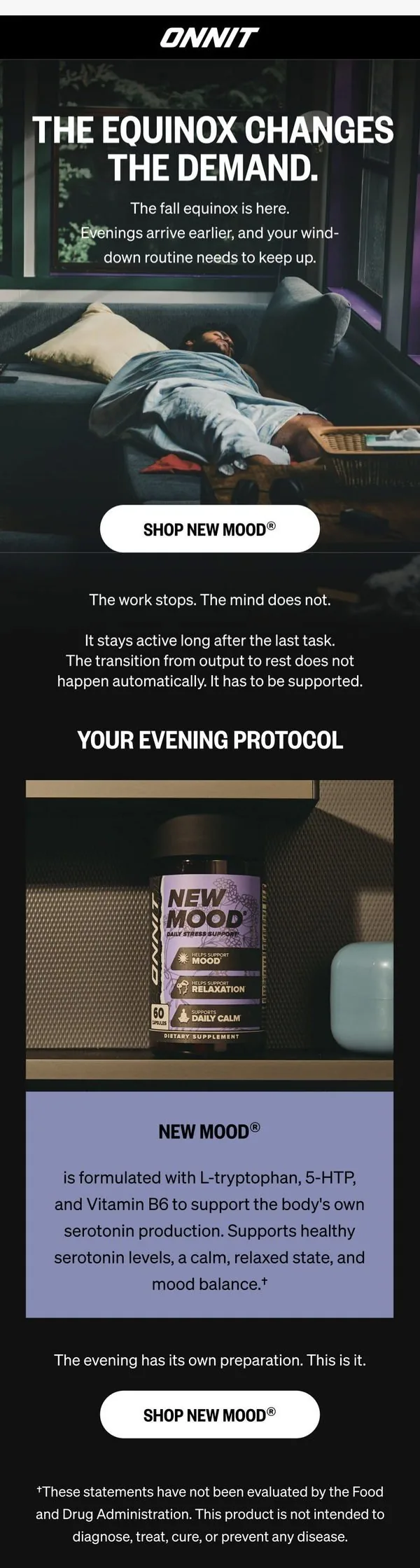 Onnit email: The Day Needs An Off Switch