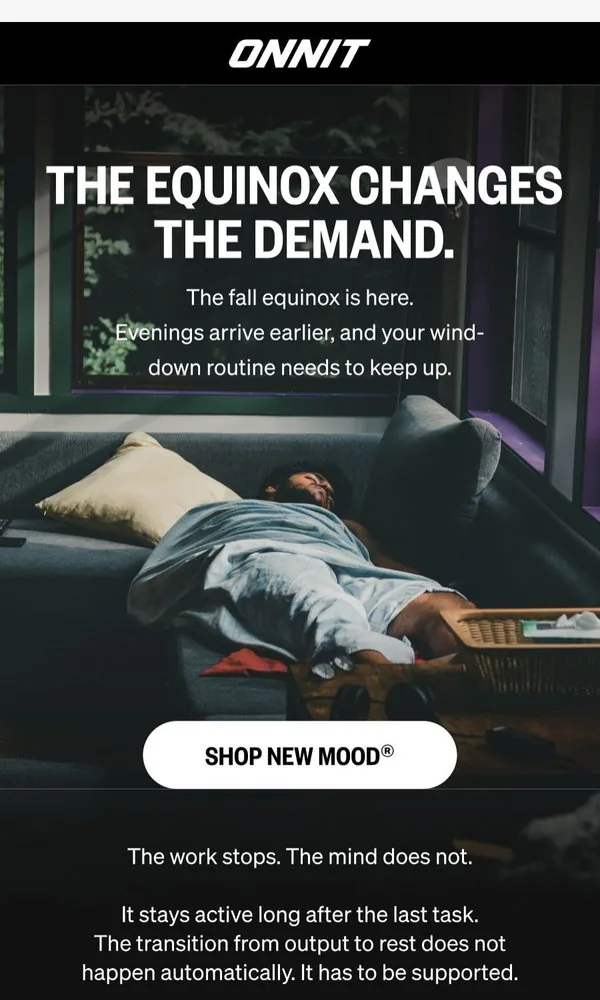 Onnit email: The Day Needs An Off Switch