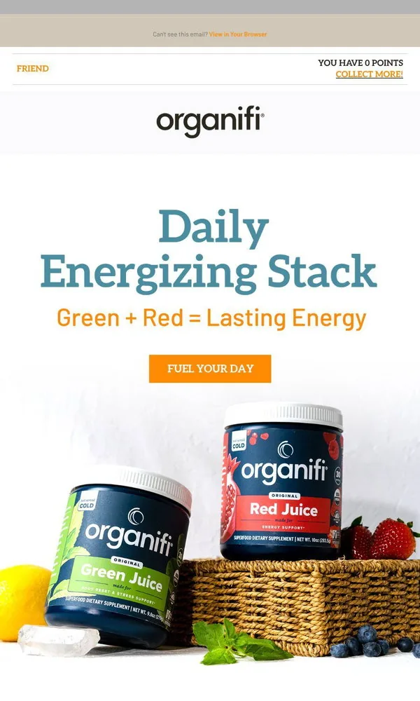 Organifi email: If you like Green Juice, you’ll *love* this!