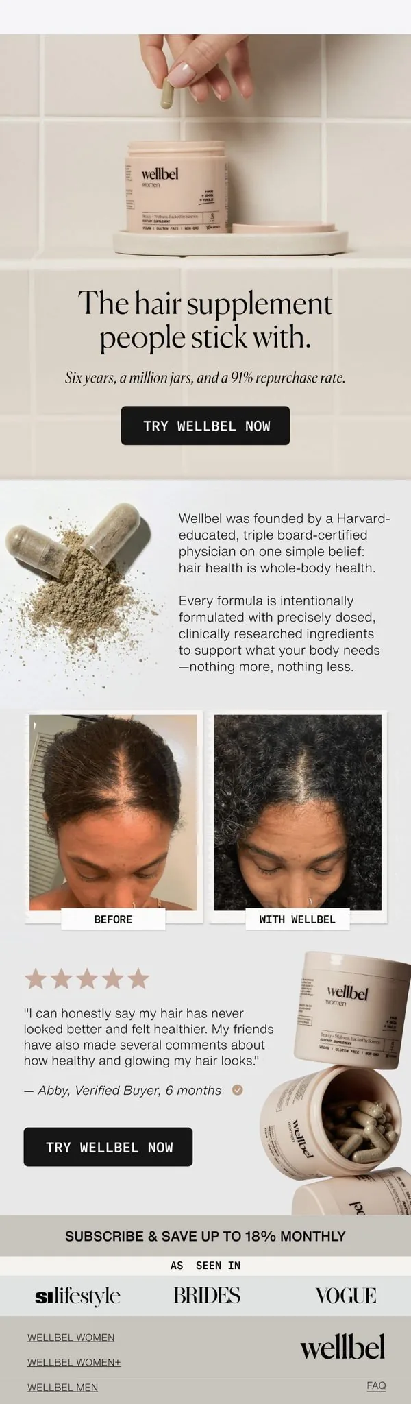 Wellbel email: Anyone can launch a hair supplement